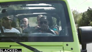 BLACKED Hot Blonde Venera Getting DPed by 2 Huge big black cock
