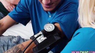 Joslyn and Kate takes care of Nicky and Victor's cock