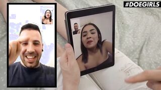 DOEGIRLS - Big Jugs Latina Kitty Love Give The Gorgeous point of watch Blowjob