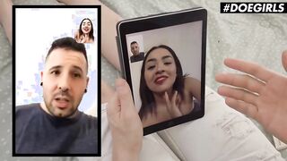 DOEGIRLS - Big Jugs Latina Kitty Love Give The Gorgeous point of watch Blowjob