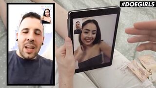 DOEGIRLS - Big Jugs Latina Kitty Love Give The Gorgeous point of watch Blowjob