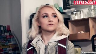 #LETSDOEIT sexy 19 Year Mature Marylin Sugar Rides Cock On Hostel Room