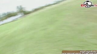 British gigantic melons blonde goddess getting rough sex with cum in mouth