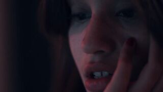 Bigtitted MILF dyke rubs 19yo pussy after pussylicking