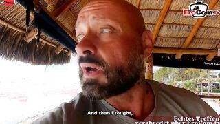 Outoor point of view Sex with the blonde Teenage women during the real Date