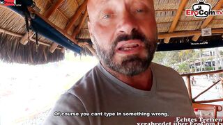 Outoor point of view Sex with the blonde Teenage women during the real Date