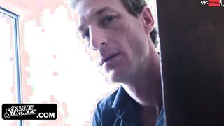 Family Rubs - Perv Man Getting Horny From Sniffing His Step Daughter's Underwear And Asks For More