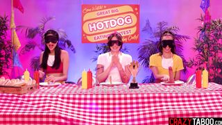Perfect time for big and hot hotdog