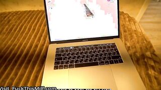 Stepmom in Pajamas stuck under the bed! Nice chance to Creampie her hole