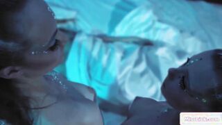 Lesbian aliens conduct oral experiment