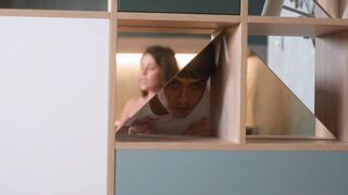 Stepson caught his stepmom masturbating then fucked her and powerfully cum on her fac