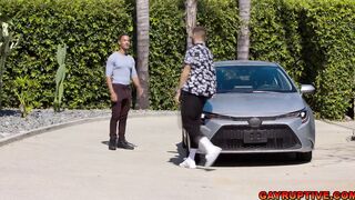 Lovers AJ Sloan and Chris Damned get together and fuck