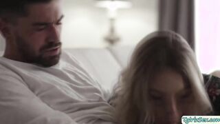 Hot Transsexual sucks straight guys cock