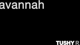 TUSHYRAW hot blonde Savannah getting her curvy ass screwed! hard