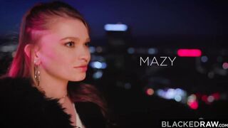 BLACKEDRAW Petite & pale Mazy rides the hardest big black cock ever