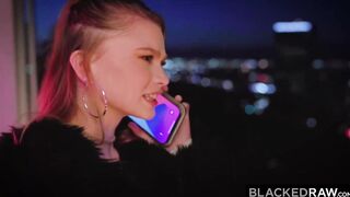 BLACKEDRAW Petite & pale Mazy rides the hardest big black cock ever