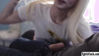Transsexual blowjobs straight guys cock
