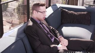 My trans boss busted me jerking off on the toilet