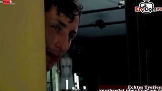 Goddess Fucked into a Bathtub with a ebony haired German Hot
