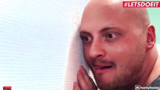 HORNYHOSTEL - Gigantic Ass Blonde Lovita Fate Takes A Hard Penis In Hostel Toilet