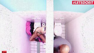 HORNYHOSTEL - Gigantic Ass Blonde Lovita Fate Takes A Hard Penis In Hostel Toilet