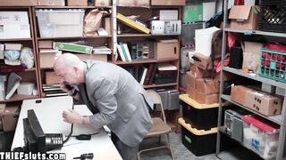 Teen paying for dads sins on a big cock