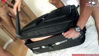 Small butt MILF get hard anal gang bang and double penetration