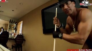 Small butt MILF get hard anal gang bang and double penetration