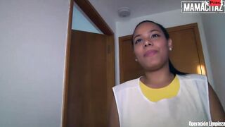 OPERACIONLIMPIEZA - Thick Maid Andrea Flores Does Threesome After Work - MAMACITAZ