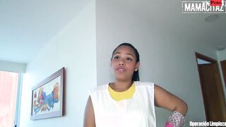 OPERACIONLIMPIEZA - Thick Maid Andrea Flores Does Threesome After Work - MAMACITAZ