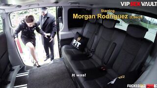 Dark Hair 19 Year Older Morgan Rodriguez Getting Cunt Cumshot In The Car
