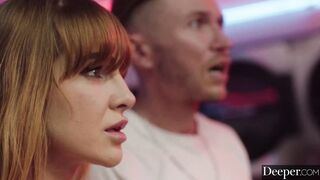Deeper. Little Dragon has twisted 3-way with 2 strangers