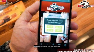 german chubby blonde 19 yo pick up for POV sexdate