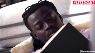 HORNYHOSTEL - (Katy Rose, Freddy Gong) - huge ebony penis Hungry Bae Finds A