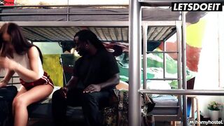 Euro Bitch (Nata Ocean) Travels & Getting Naughty With The First BBC She Sees - FREAKY HOSTEL