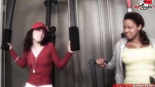 Slender 18yo dark hair teens Year Mature with small hooters fucks inside Gym
