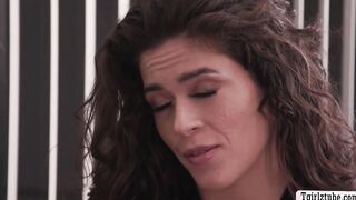 Ladyboy boss fucks new secretary applicant