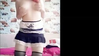 18yo Stepsister Dances Striptease and Fo
