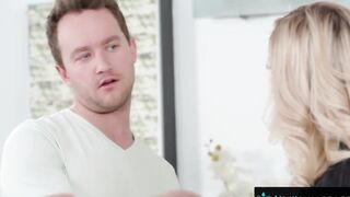 NuruMassage Slutty Masseuse Convinces him to Cheat to Taste his GIGANTIC Cock