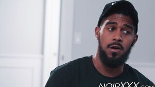 Black security dude anally fucks his Asian customer