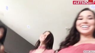 SCAMANGELS - KARLEE GREY, EMBER SNOW AND MELISSA MOORE NAUGHTY AMERICAN BABES KINKY FOURSOME