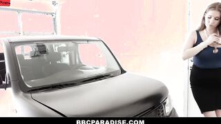 MYLF - Big Boobed milf Alex Chance Loves Riding Big Black Penis When Her Car is Broken