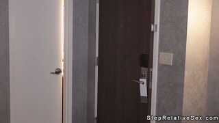 Man spying stepdaughter showering