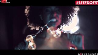 DOEPROJECTS - Superb Ebony Luna Corazon Gives Sexsual Oral Sex - LETSDOEIT