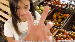 CARNE DEL MERCADO - Skinny Latina Picked Up To Get