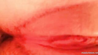 massaging my leaky pussy with a toothbrush