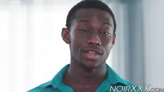 Parker Payne offers his big black dick to handsome Nick Fitt