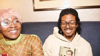 Happy Couple Dorky Darian and Peach Fuzz boned olive onyx