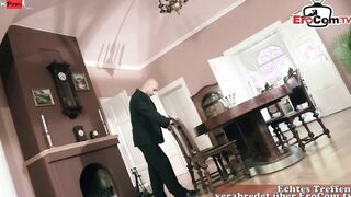 Petite blonde Beauty fucking inside african pantyhose and her clothes