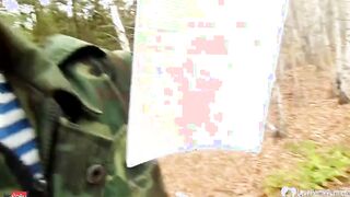 Stepmom takes a hard dick inside the woods